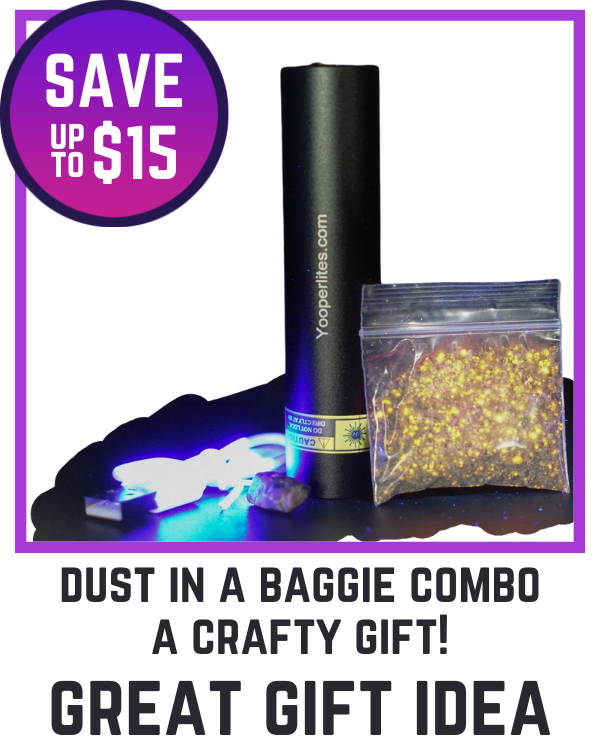 Dust in a Baggie and Light Combo Yooperlites